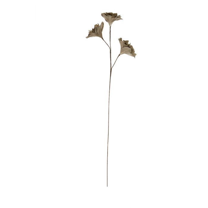 Ornament 3 bloemen 20x73 cm licht goud