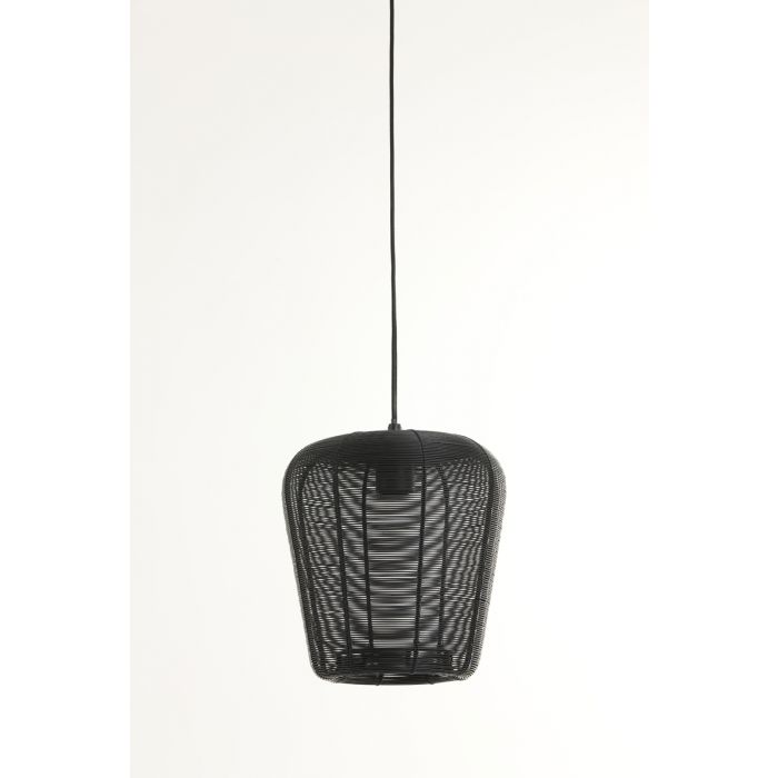 Hanglamp Ã˜23x25 cm ADETA mat zwart