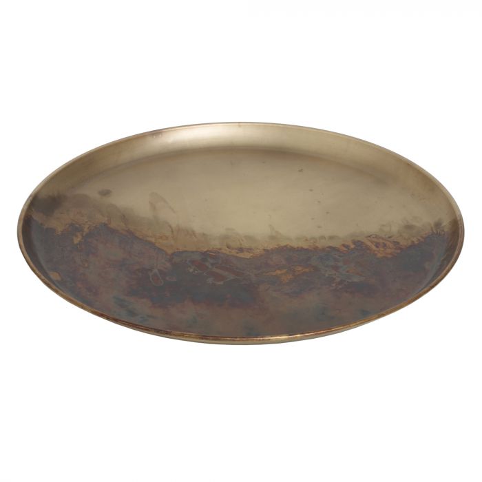 Dienblad goud rond / medium 