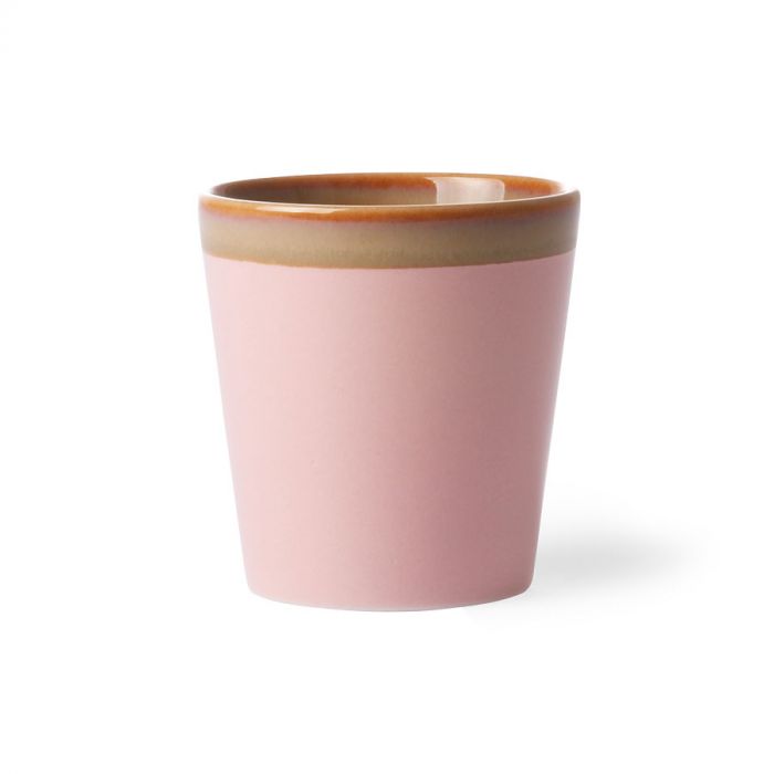 70s ceramics: coffee mug, pink