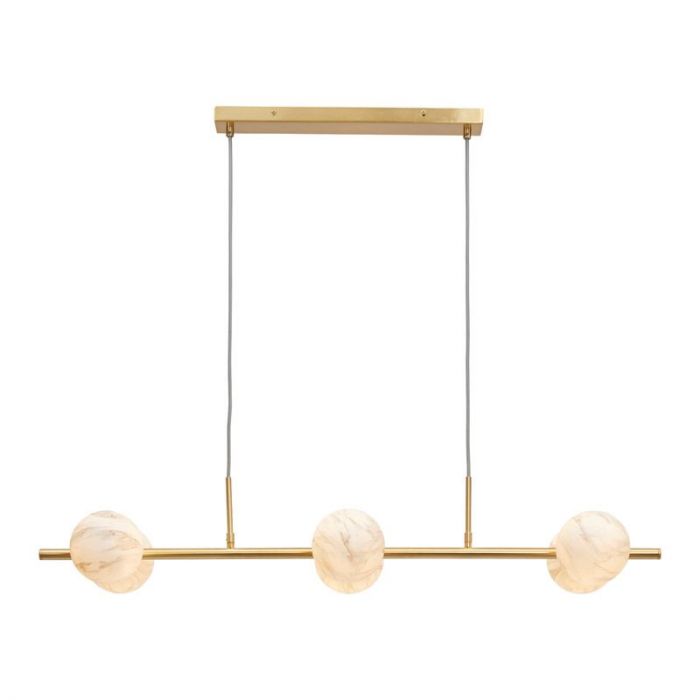 Hanglamp Carrara marmer/goud 6 lichts S-MODEL