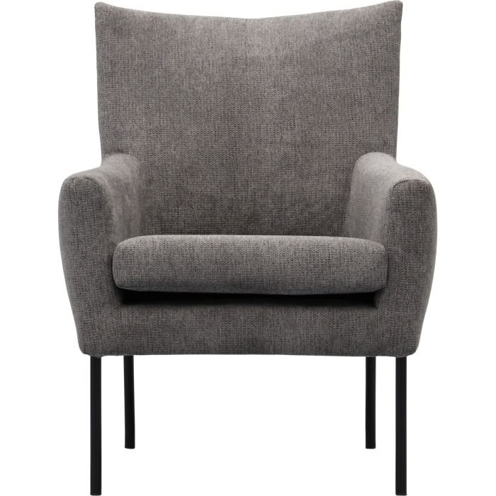 Fauteuil Robin met gladde rug