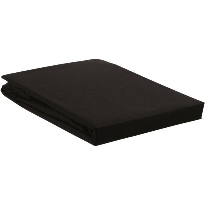 Hoeslaken Percale Splittopper Black 160x200